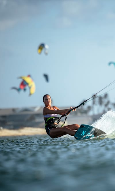 Bruna Kajiya performs at Taiba Lagoon in Cumbuco, Brazil on November 18, 2022.