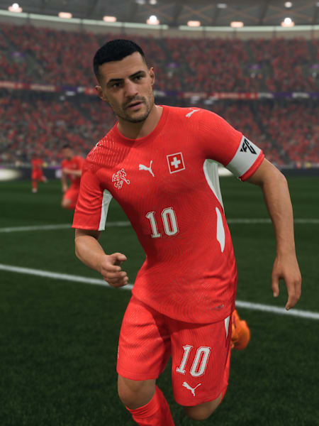Granit Xhaka im Schweizer Nationaltrikot in EA FC 26.