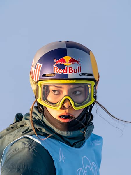 Eileen Gu prepares to compete at the Calgary Snow Rodeo World Cup in Calgary, Alberta on February 14, 2020