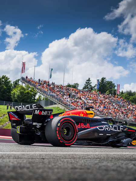 ax Verstappen of Oracle Red Bull Racing races during the FIA Formula One World Championship at the Red Bull Ring in Spielberg, Austria. 