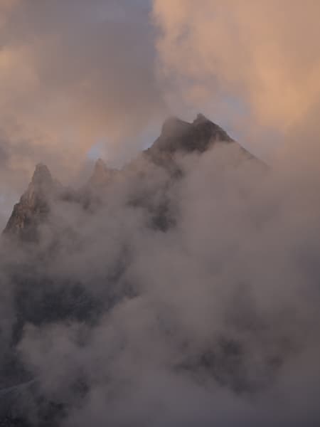 Mount Deo Tibba in the Pir Panjal Range of the Himalayan Mountains.