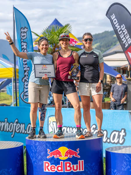 Female Rookie podium with Sweda, Di Grigoli and Kofler on May 30, 2026