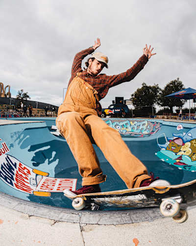 Adrien Bruguiere performs at Red Bull Bowl Rippers in Marseille, France, on October 3, 2020.