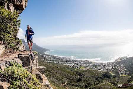 Ryan Sandes trains before Red Bull Lion Heart in Cape Town, South Africa on October 4, 2017.
