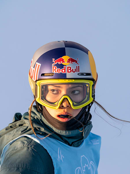 Eileen Gu performs in Calgary, Canada on February 14, 2020