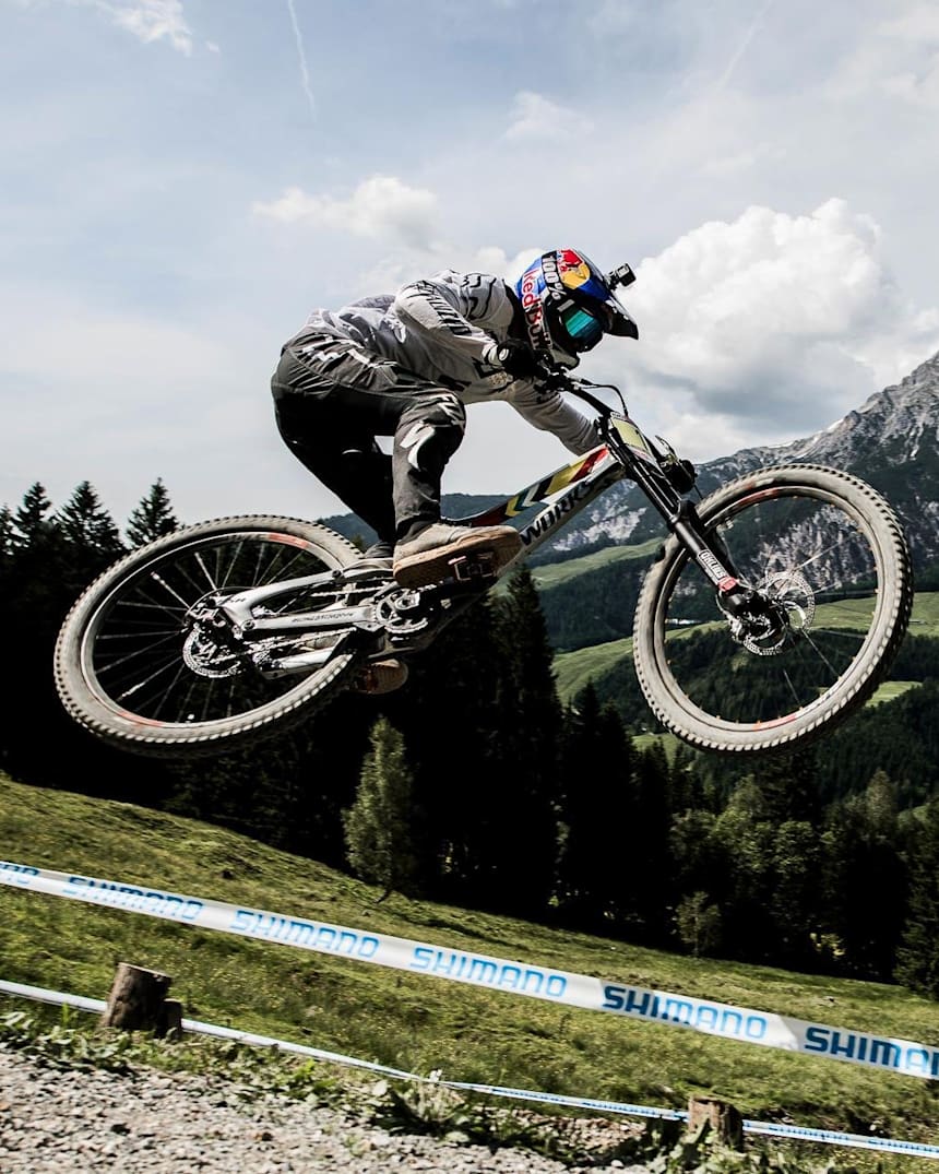 mountain biking downhill