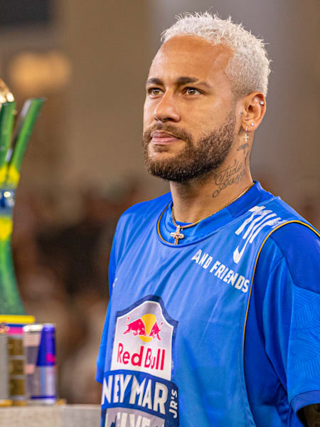 Neymar Jr alla finale mondiale del Red Bull Neymar Jr's Five a Doha, Qatar, il 24 maggio 2022.