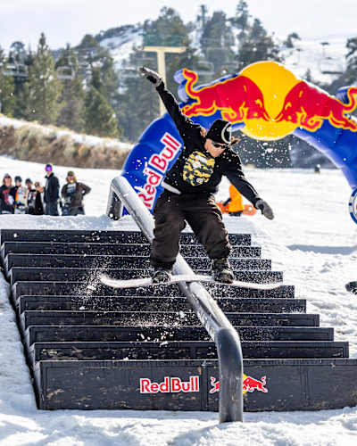 Participants seen at Red Bull Roll The Dice at Big Bear Lake, California, USA on March 21, 2025.