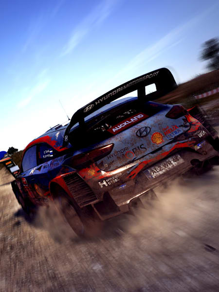 A screenshot from WRC 9’s New Zealand track