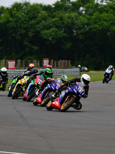 Partiicpants at the Indian National Motorcycle Championship