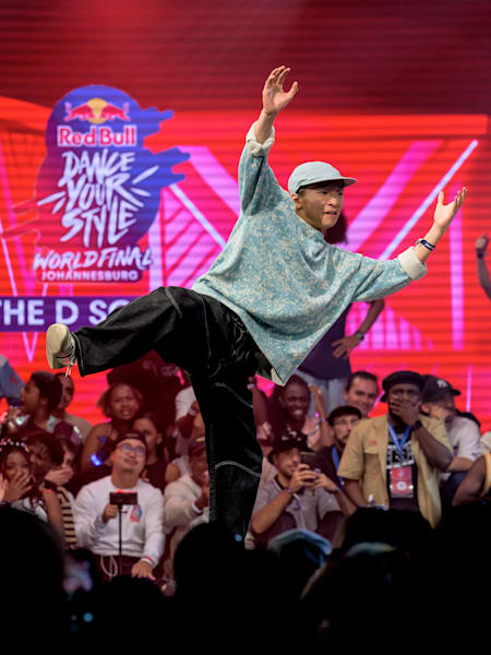 THE D SoraKi dancing at Red Bull Dance Your Style World Final in Johannesburg, South Africa on December 10, 2022. 