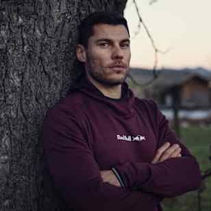 Sándor Tótka poses for a portraitat the Red Bull Athlete Performance Center (APC) in Thalgau, Austria on December 19, 2023. 