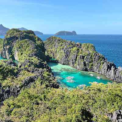 The location for Red Bull Cliff Diving in El Nido, Philippines