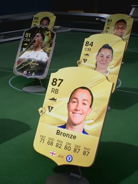 Ein Blick in die neue FUT 27 Gallery mit verschiedenen FUT-Karten.