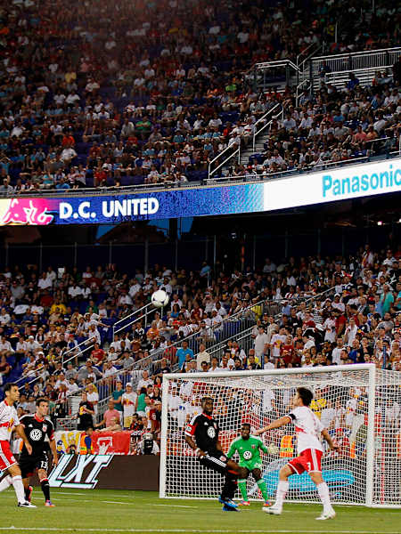 New York Red Bulls against the D.C. United at Red Bull Arena in New Jersey 