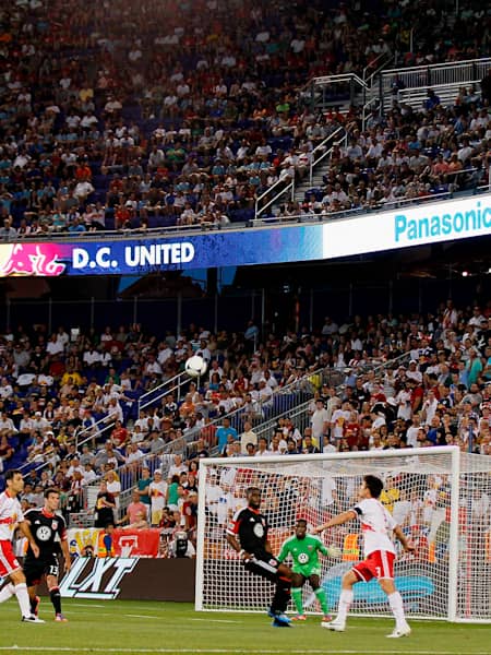 New York Red Bulls against the D.C. United at Red Bull Arena in New Jersey 