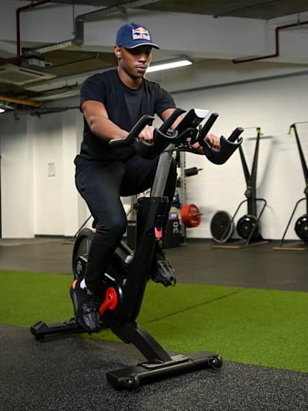 Riding a bike for cardio clearance