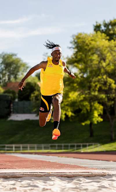 Jordan Diaz performs in Guadalajara, Spain, on September 2 2025. 