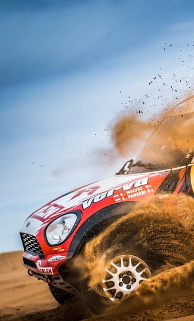 Former ski jumping legend Adam Malysz at the Dakar