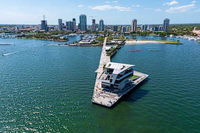 St. Pete Pier is the launchpad over Tampa Bay in Florida, USA