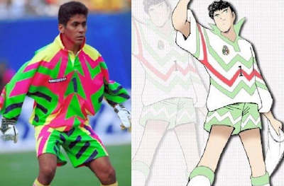 Jorge Campos y su versión manga, Ricardo Espadas