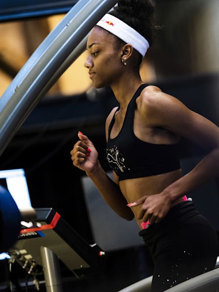 Larissa Iapichino sul tapis roulant