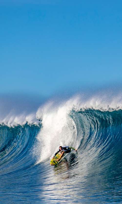 Jamie O'Brien surfs at Banzai Pipeline at the Volcom Pipe Pro on Oahu, Hawaii, USA on 29 January, 2020. 