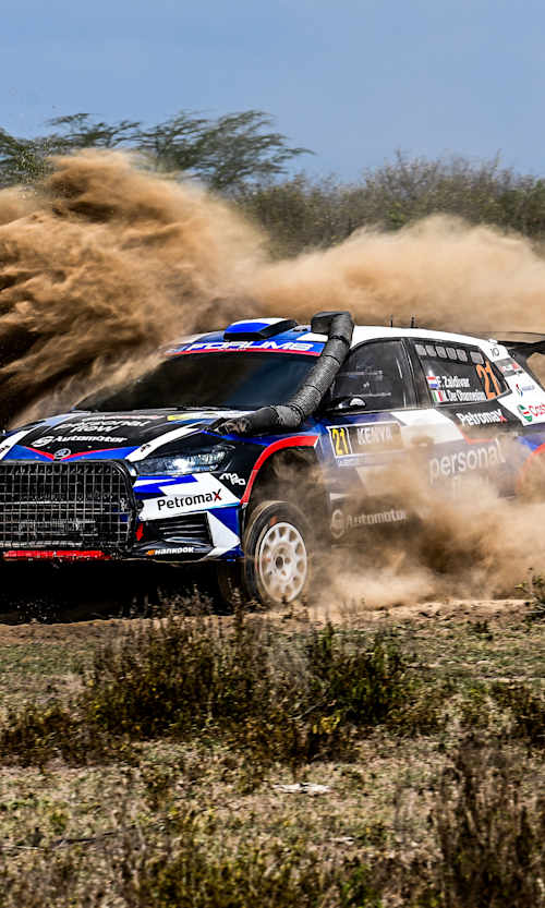 Zaldivar and Marcelo Der Ohannesian celebrated their best WRC2 result