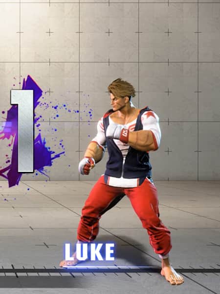 Artwork of Luke vs Jamie in Street Fighter 6.