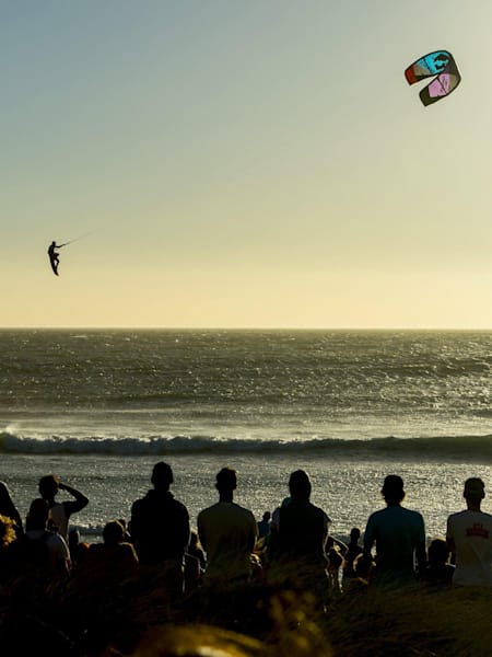 Ruben Lenten en kitesurf lors du Red Bull King of the Air 2014.