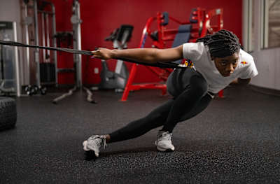 Maame Biney trainiert in Woodbridge, VA.