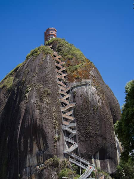 Crazy staircase to the summit of El Peñol