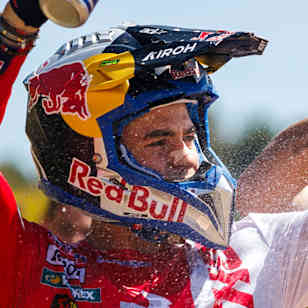 Marc-Antoine Rossi seen prior the FIM MXGP Motocross World Championship in Riola Sardo, Italy on April 7, 2024. 