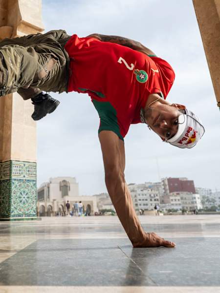 Victor performs during Red Bull BC One All Stars Africa Tour in Casablanca, Morocco on September 26, 2026.   