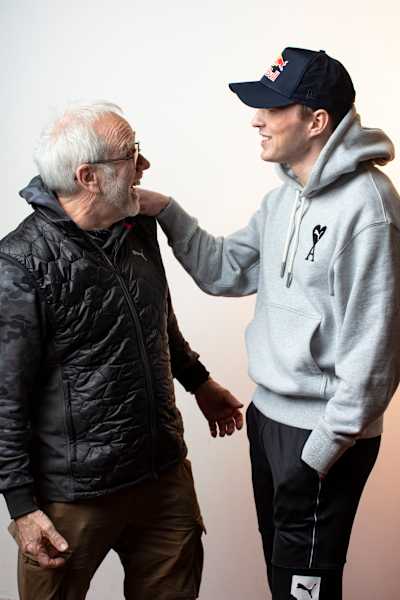 Karsten Warholm with his esteemed coach and mentor Leif Olav Alnes.