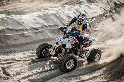 600 riders de quad ont joué des coudes sur les obstacles des plages de l'Enduropale du Touquet.