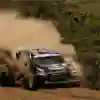 Grégoire Munster (NDL) and Louis Louka (BEL) compete during the World Rally Championship Kenya in Naivasha, Kenya on March 21, 2025