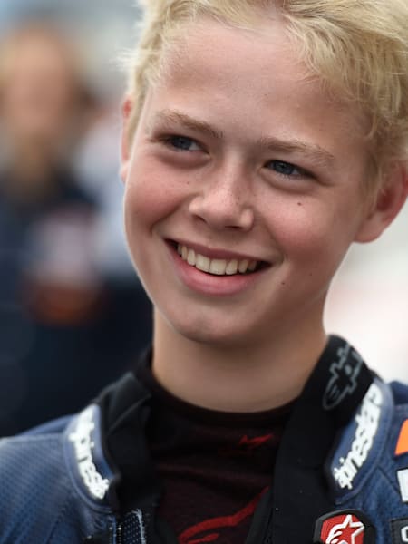 Loran Faber in the pit lane of Assen 2017