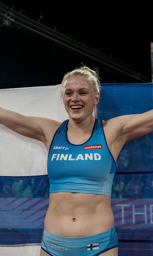 Wilma Murto of Finland in action during the European Championships 2022 at the Olympiastadion in Munich, Germany.
