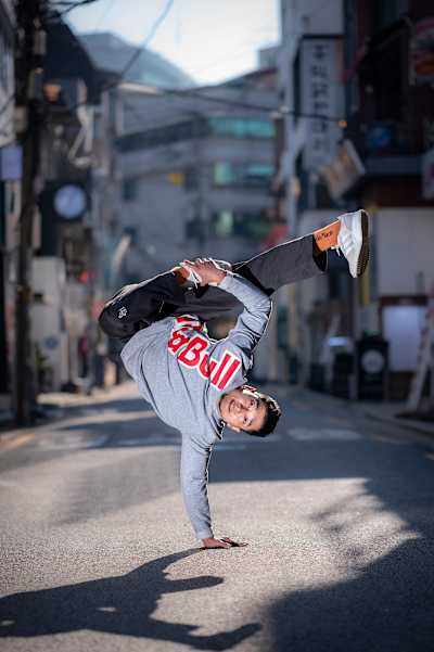 Hong10 performs at Hongdae in Seoul, South Korea on October 20, 2022. 