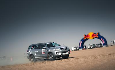 A rally driver participates at the Royal Rajasthan Rally.