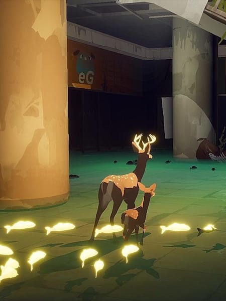 A screenshot of dear in Way to the Woods.