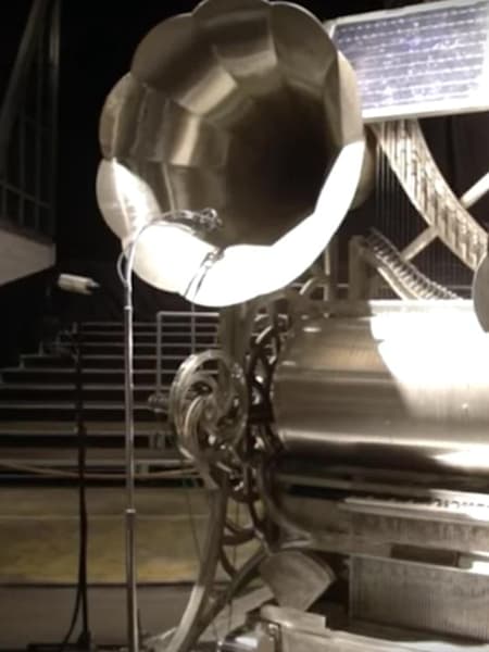 Sound sculptor and composer Henry Dagg was commissioned to make this epic machine.