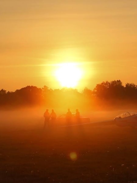 Wschód słońca - uroki "podstawówki"