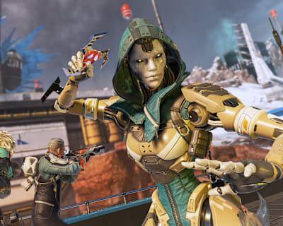 Screenshot from Apex Legends Season 24 shows Maggie, Ash and Ballistic