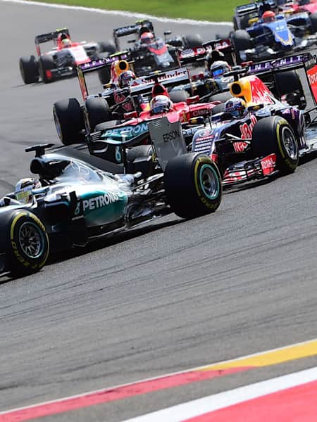 The start of the 2015 Belgian Grand Prix