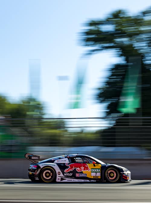 Bild zeigt den Audi R8 von ABT Sportsline beim Rennen am Norisring.