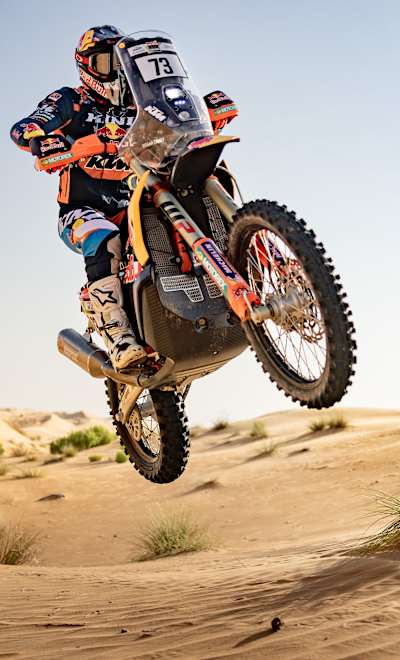 Edgar Canet  during the 1st stage of the Abu Dhabi Desert Challenge on February 23, 2025 Mezairaa, UAE .