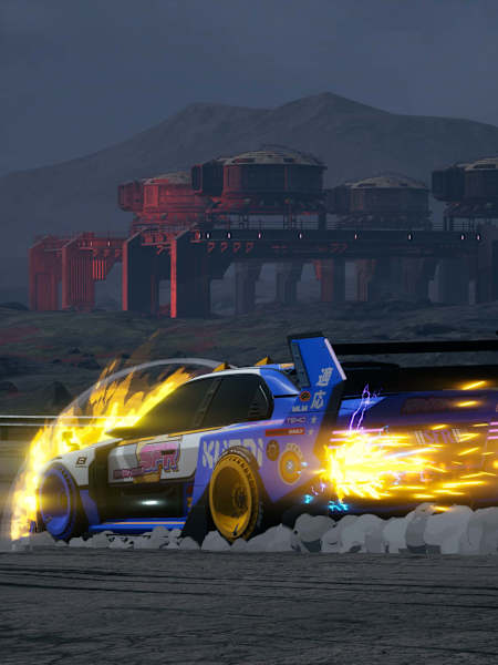 Screenshot aus dem Arcade-Rennspiel Screamer