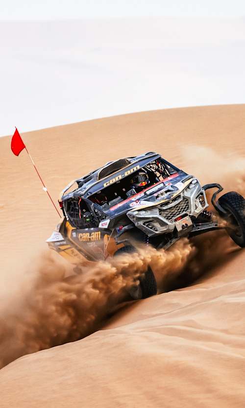 Francisco Chaleco Lopez of Can-Am Factory Team compete during stage 10 of the 2026 Rally Dakar in Bisha, Saudi Arabia. 